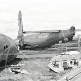 WL748 - Avro Shackleton at Catterick Fire School in 1973