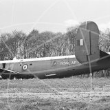 WL758 - Avro Shackleton at Catterick Fire School in 1973