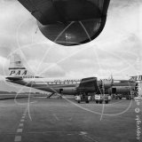 N1024V - Boeing 377 Stratocruiser at Singapore in 1957