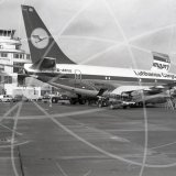 D-ABGE - Boeing 737 230C at Elmdon, Birmingham in 1984