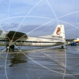 G-BISU - Bristol 170 Freighter at Elmdon, Birmingham in 1985