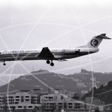 B-2236 - Fokker 100 at Kai Tak Hong Kong in 1997