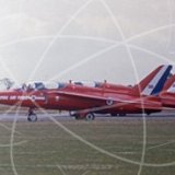 RED - Folland Gnat T.1 at Finningley in 1977