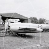 VW457 - Gloster Meteor F.7 at Changi in 1962