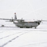 G-HLFT - Short Belfast SC.5 at Elmdon, Birmingham in 1985