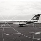 OK-IFN - Tupolev Tu-134 A at Newcastle in 1989